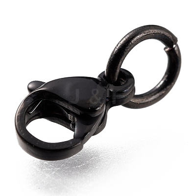 304 Stainless Steel Lobster Claw Clasps Ion Plating(IP) STAS-G240-01A-EB-1