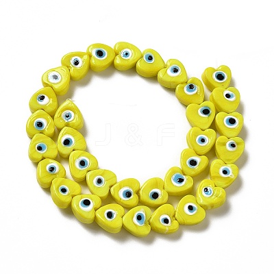 Handmade Evil Eye Lampwork Beads Strands LS-LAMP-E023-07B-04-1
