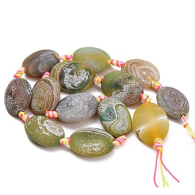 Natural Weathered Agate Beads Strands G-A321-Q02-01-1