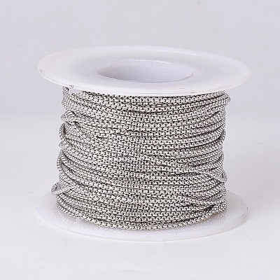 Tarnish Resistant 304 Stainless Steel Box Chains CHS-E018-02P-1