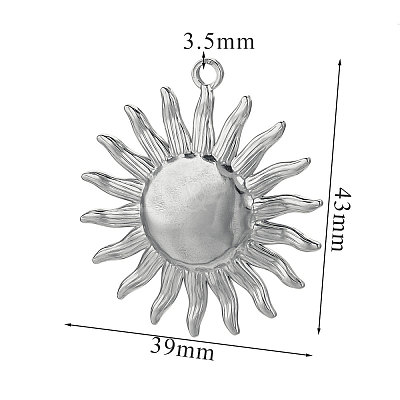 304 Stainless Steel Pendants STAS-WH0027-91K-P-1