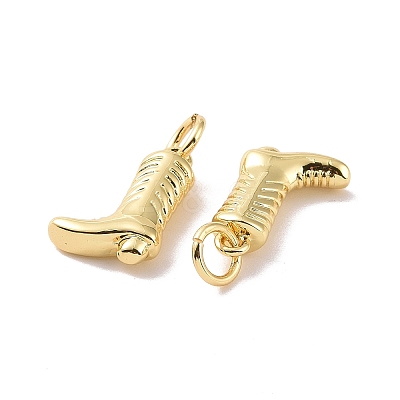 Rack Plating Brass Charms X-ZIRC-C042-08G-1