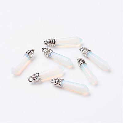 Opalite Pointed Pendants G-P309-07-1