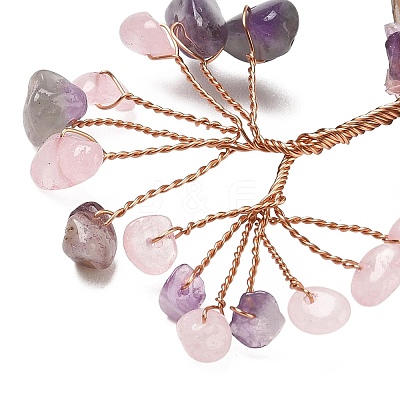 Natural Amethyst Chips Tree of Life Decorations GG-CBAEDF6-01M-1