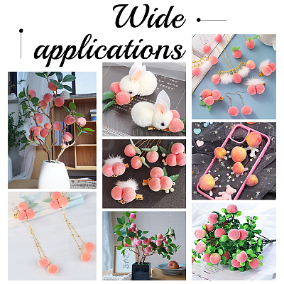 Mini Foam Imitation Peaches DJEW-WH0038-30-1