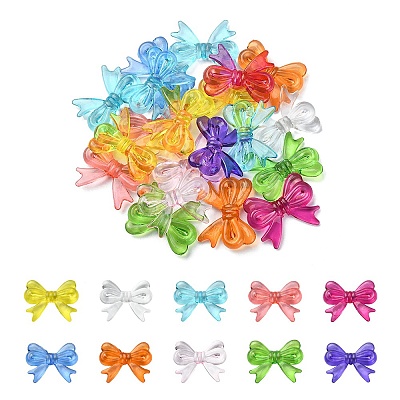 Transparent Acrylic Beads TACR-YW0001-64-1