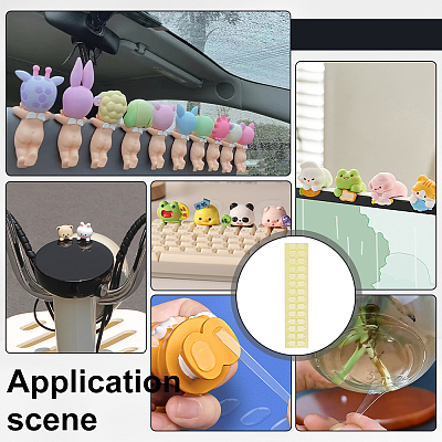 Square Acrylic Duble Sided Stickers DIY-WH0678-62A-1