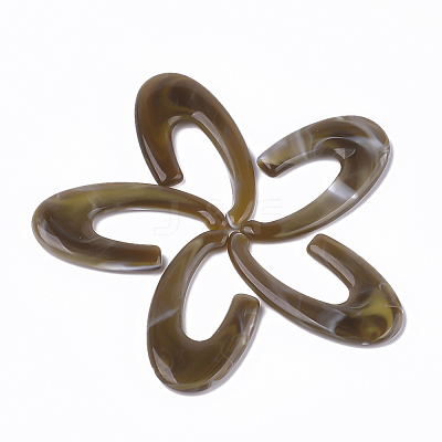 Acrylic Beads OACR-T008-04G-1