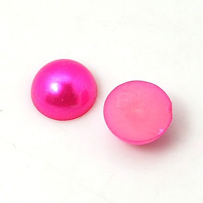 Imitation Pearl Acrylic Cabochons OACR-C004-4x2mm-M-1