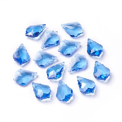 Faceted Glass Pendants GLAA-F068-C12-1