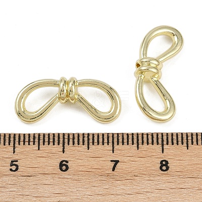 Alloy Bowknot Beads FIND-M079-02G-1