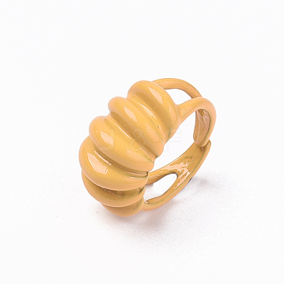 Spray Painted Alloy Cuff Rings RJEW-T011-24A-RS-1