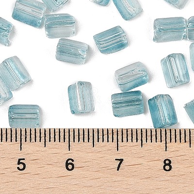 Transparent Spray Painted Glass Seed Beads SEED-L011-10A-09-1