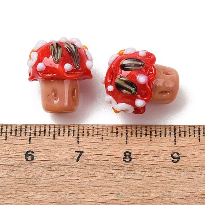 Handmade Bumpy Lampwork Beads LA-CBAE4A5-02B-1