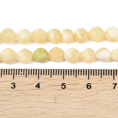 Natural Yellow Jade Beads Strands G-P611-C34-01-1