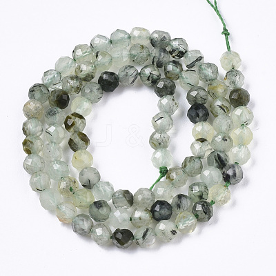 Natural Prehnite Beads Strands G-R462-045-1