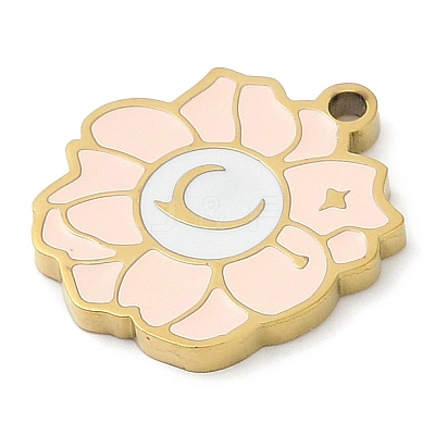 304 Stainless Steel Pendants STAS-F315-07G-04-1