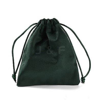 Velvet Jewelry Drawstring Storage Pouches ABAG-P013-02B-05-1