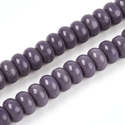 Opaque Spray Painted Glass Beads X-GLAA-ZX008-8mm-18S-1