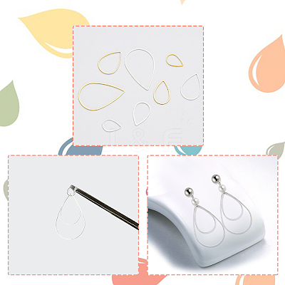 160Pcs 8 Style Brass Linking Rings KK-CA0003-66-1