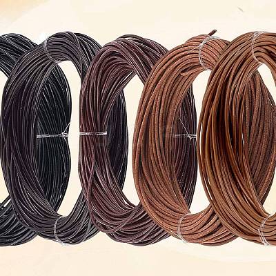 50M 5 Colors Cowhide Leather Cord WL-CL0001-09-1