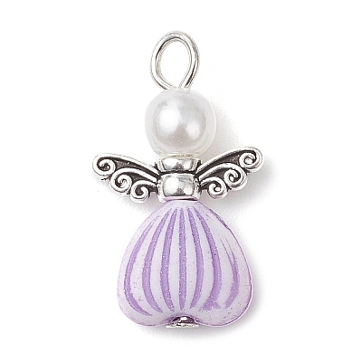 Acrylic Alloy Pendants PALLOY-JF03798-1