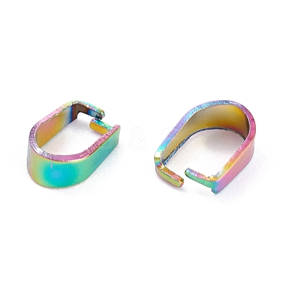 Ion Plating(IP) 304 Stainless Steel Snap on Bails STAS-P214-08MC-01-1