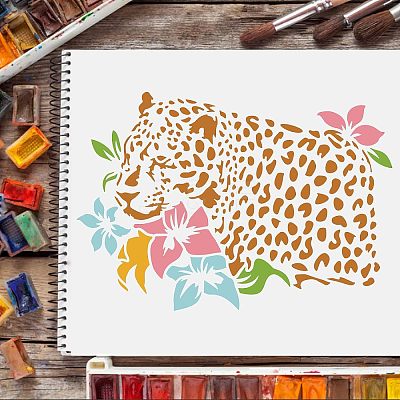 Large Plastic Reusable Drawing Painting Stencils Templates DIY-WH0202-226-1