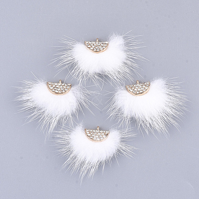 Faux Mink Fur Tassel Pendant Decorations FIND-T040-10-1