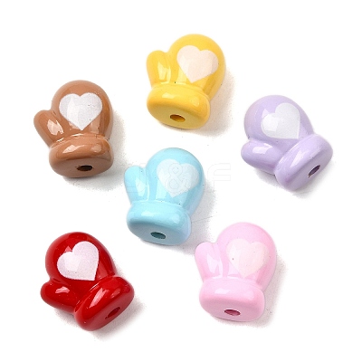 Opaque Acrylic Beads OACR-H054-11-1