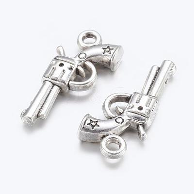 Gun Alloy Pendants X-EA11007Y-1