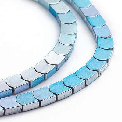 Electroplated Non-magnetic Synthetic Hematite Beads Strands G-L562-01-1
