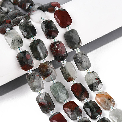 Natural Africa Bloodstone Beads Strands G-T139-87-1
