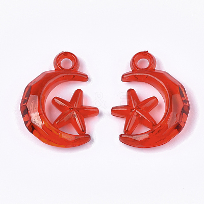 Transparent Acrylic Pendants X-TACR-S133-020-1