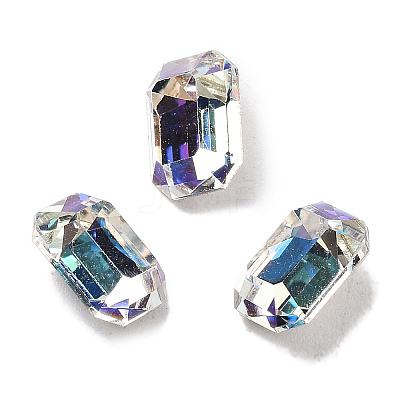 K9 Glass Rhinestone Cabochons GLAA-H034-07C-001MO-1