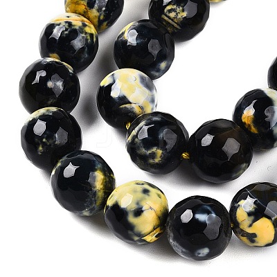 Dyed Natural Agate Beads Strands G-T141-01A-02-1