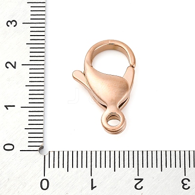 316 Stainless Steel Lobster Claw Clasps STAS-D288-09RG-1
