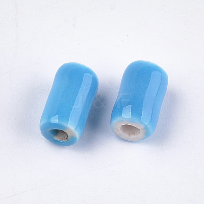 Handmade Porcelain Beads X-PORC-S498-14B-1