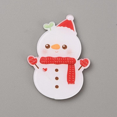 Christmas Acrylic Cabochons SACR-WH0011-05K-1