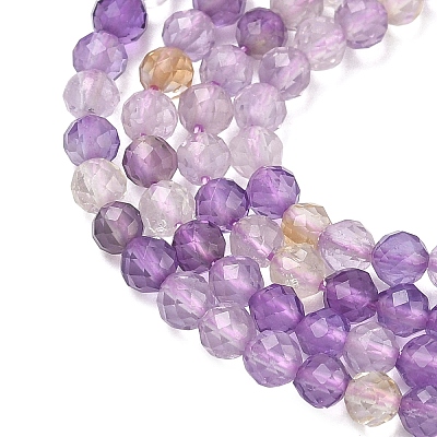 Natural Ametrine Beads Strands G-K407-A01-3mm-1