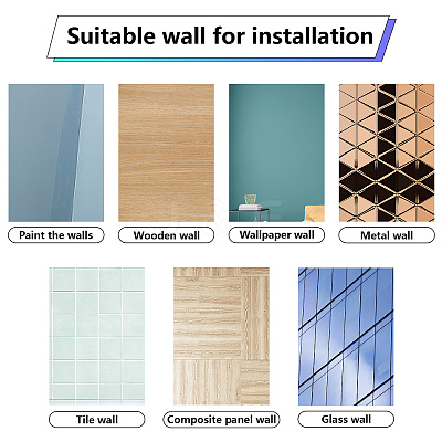 8 Sheets 8 Styles PVC Waterproof Wall Stickers DIY-WH0345-146-1
