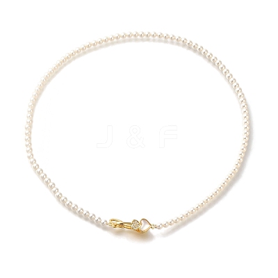 Brass Micro Pave Clear Cubic Zirconia Fold Over Clasps KK-H480-50G-01-1
