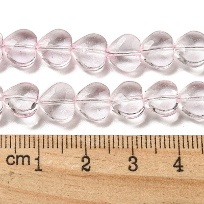 Baking Paint Transparent Glass Beads Strands DGLA-A08-T8mm-KD01-1