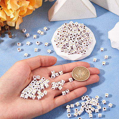 Opaque Acrylic Beads MACR-TAG0001-07T-1