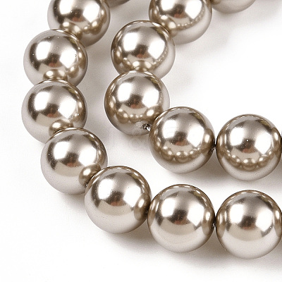 Glass Pearl Beads Strands HY-G002-01E-13-1