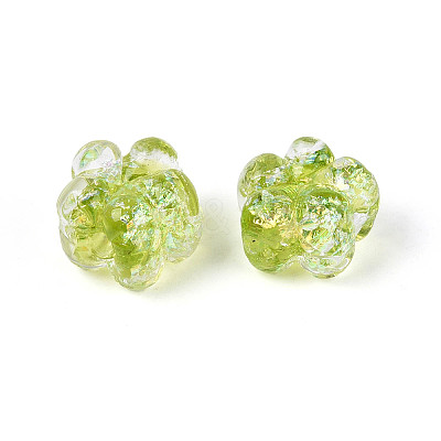 Handmade Foil Lampwork Beads Strands FOIL-T008-06G-1