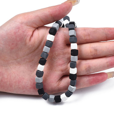 Handmade Polymer Clay Beads Strands CLAY-S092-76A-1