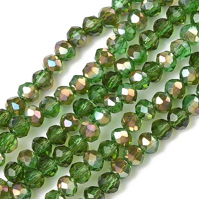 Electroplate Glass Beads Strands EGLA-A034-T4mm-J05-1