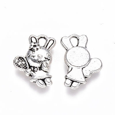Tibetan Style Alloy Pendants TIBEP-S319-087AS-RS-1