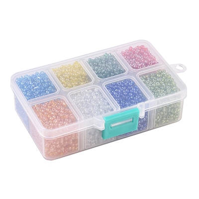 8/0 Round Glass Seed Beads SEED-JP0007-17-3mm-1